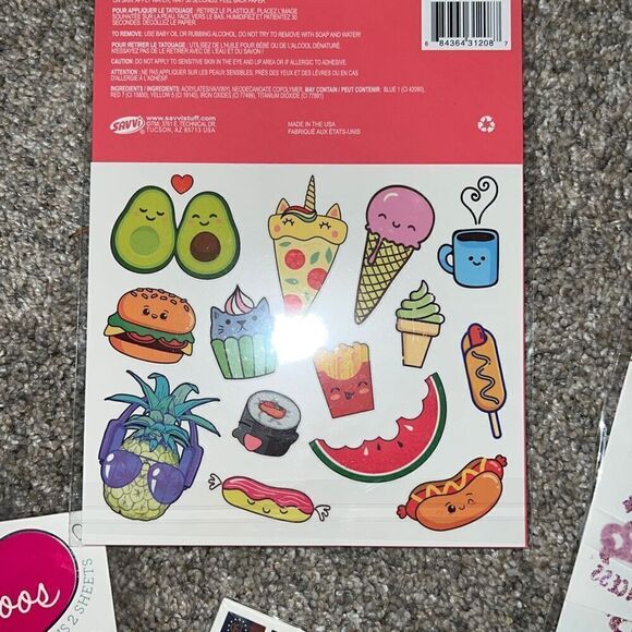 Various Temporary Tattoos for Kids NIB - Picture 5 of 11